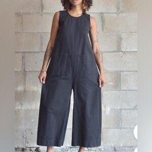 Black Sleeveless Jumpsuit